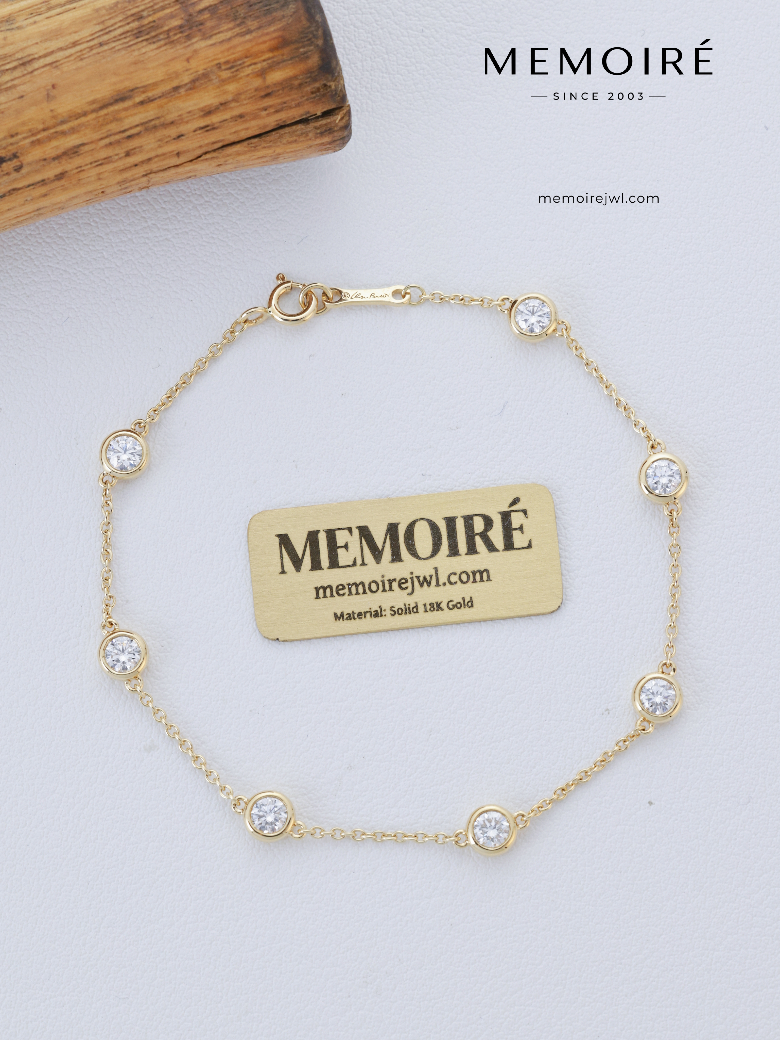 MEMOIRÉ 18K Yellow Gold Bubble Bracelet